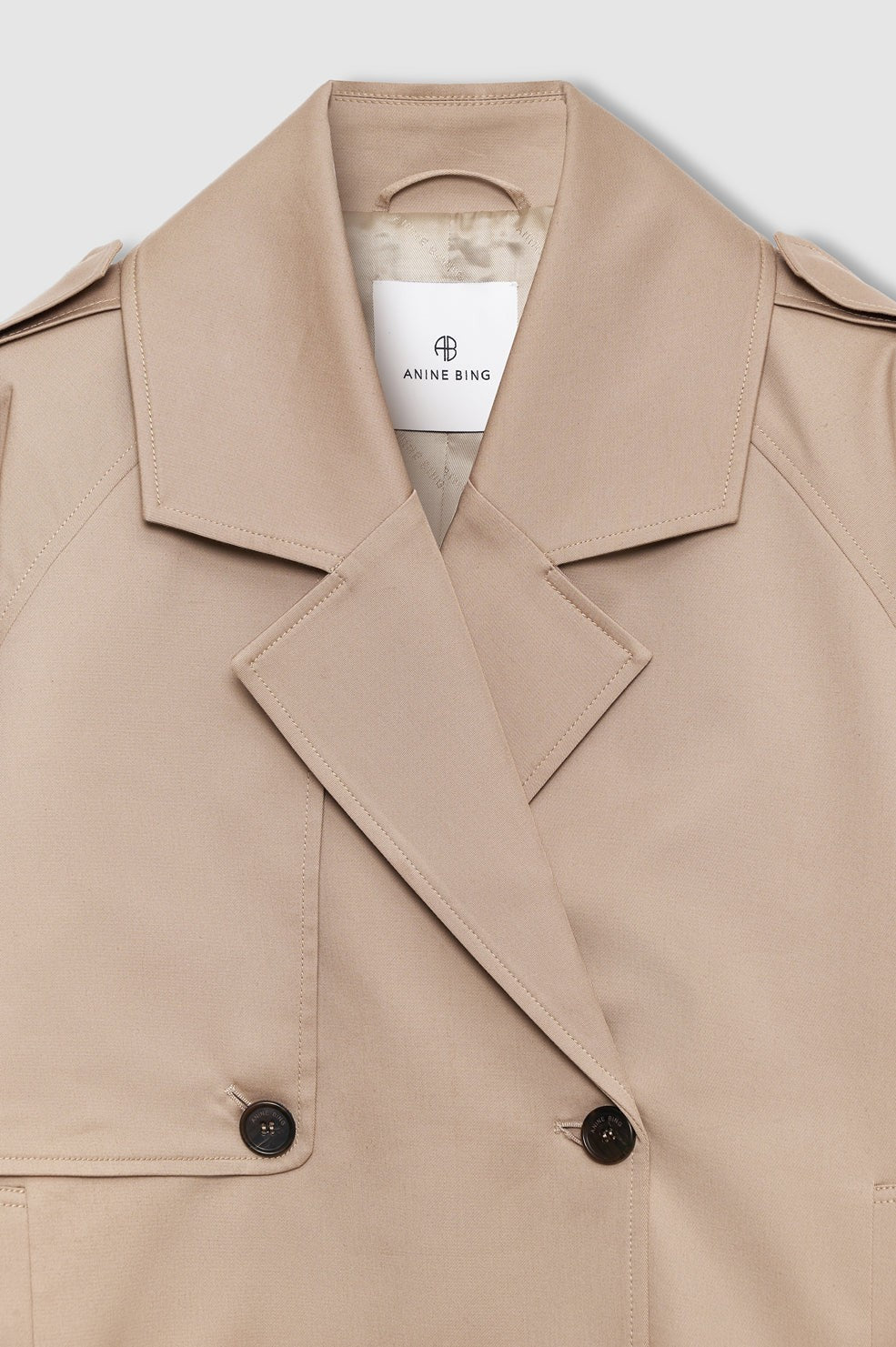Rickie Cropped Trench - Beige