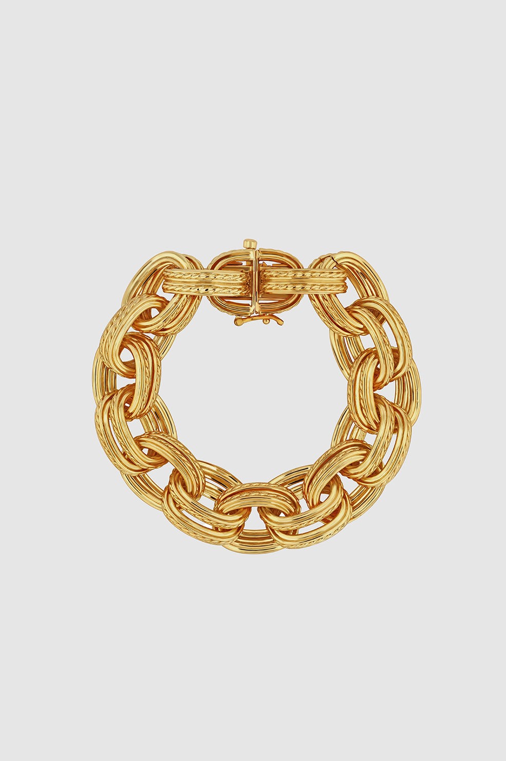 Double Link Chain Bracelet - Gold