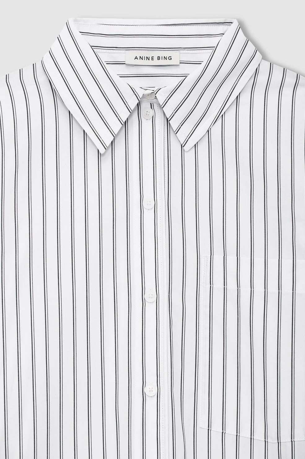 Scott Shirt - White And Black Stripe