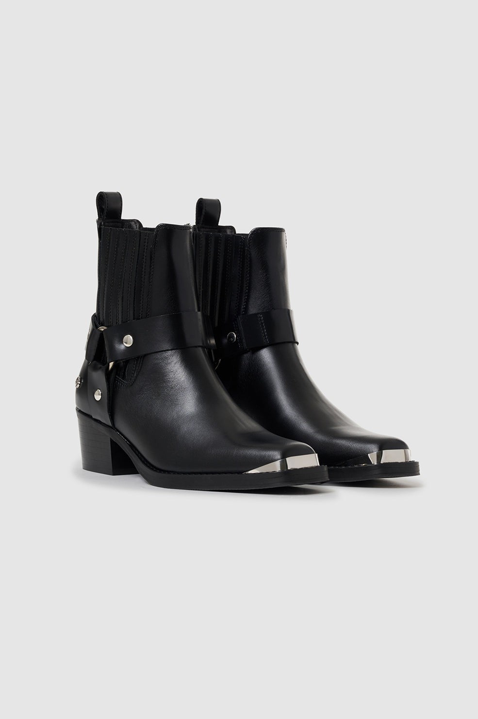 Mid Biker Boots - Black