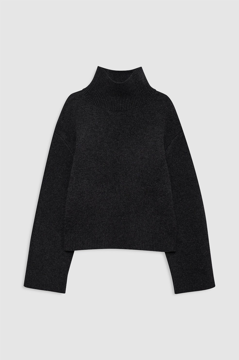 Alma Turtleneck Sweater - Charcoal