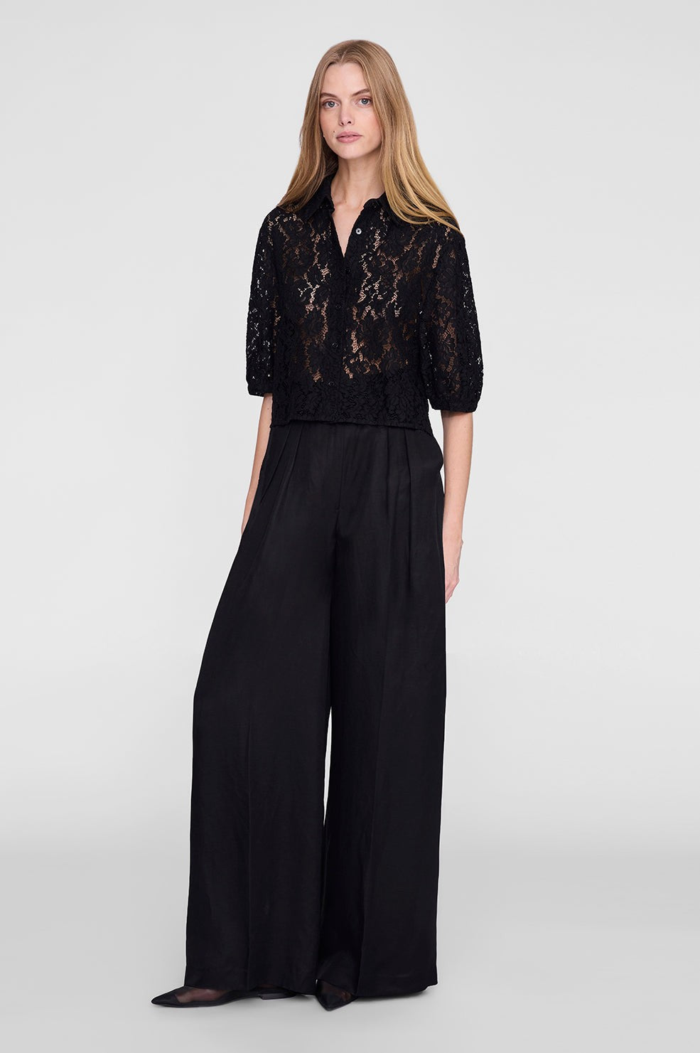 Shayna Top - Black Lace