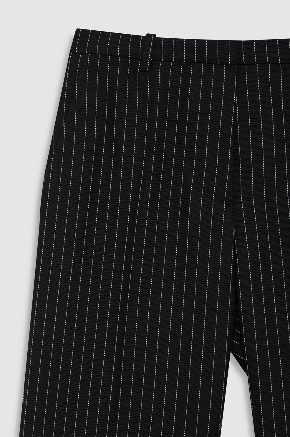 Thomas Trouser - Black And White Pinstripe