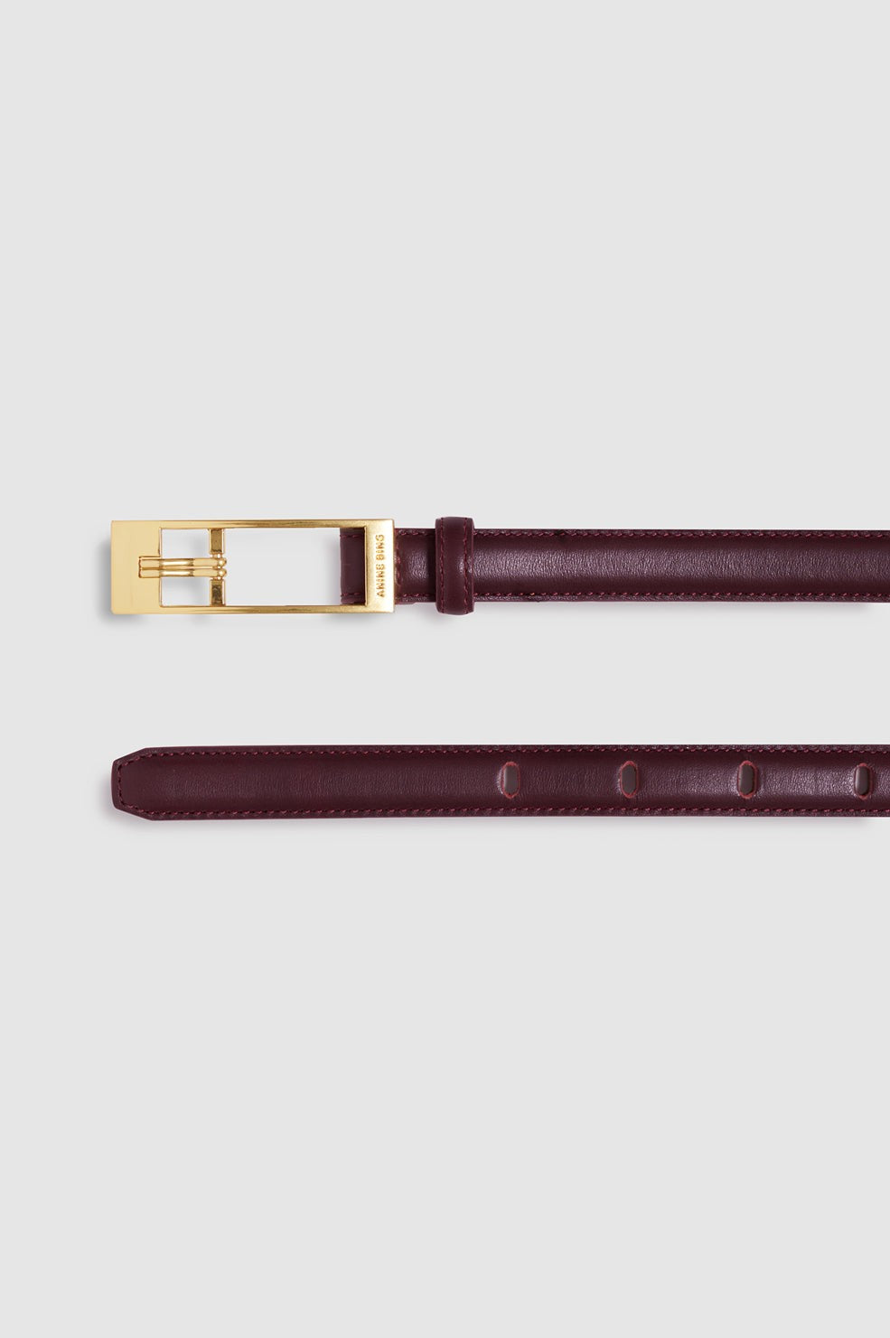 Elly Belt Smooth Leather - Fig
