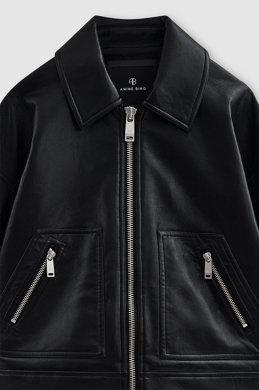 Assan Jacket - Black Recycled Leather