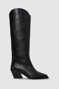 Tall Tania Soft Boots Smooth Leather - Black