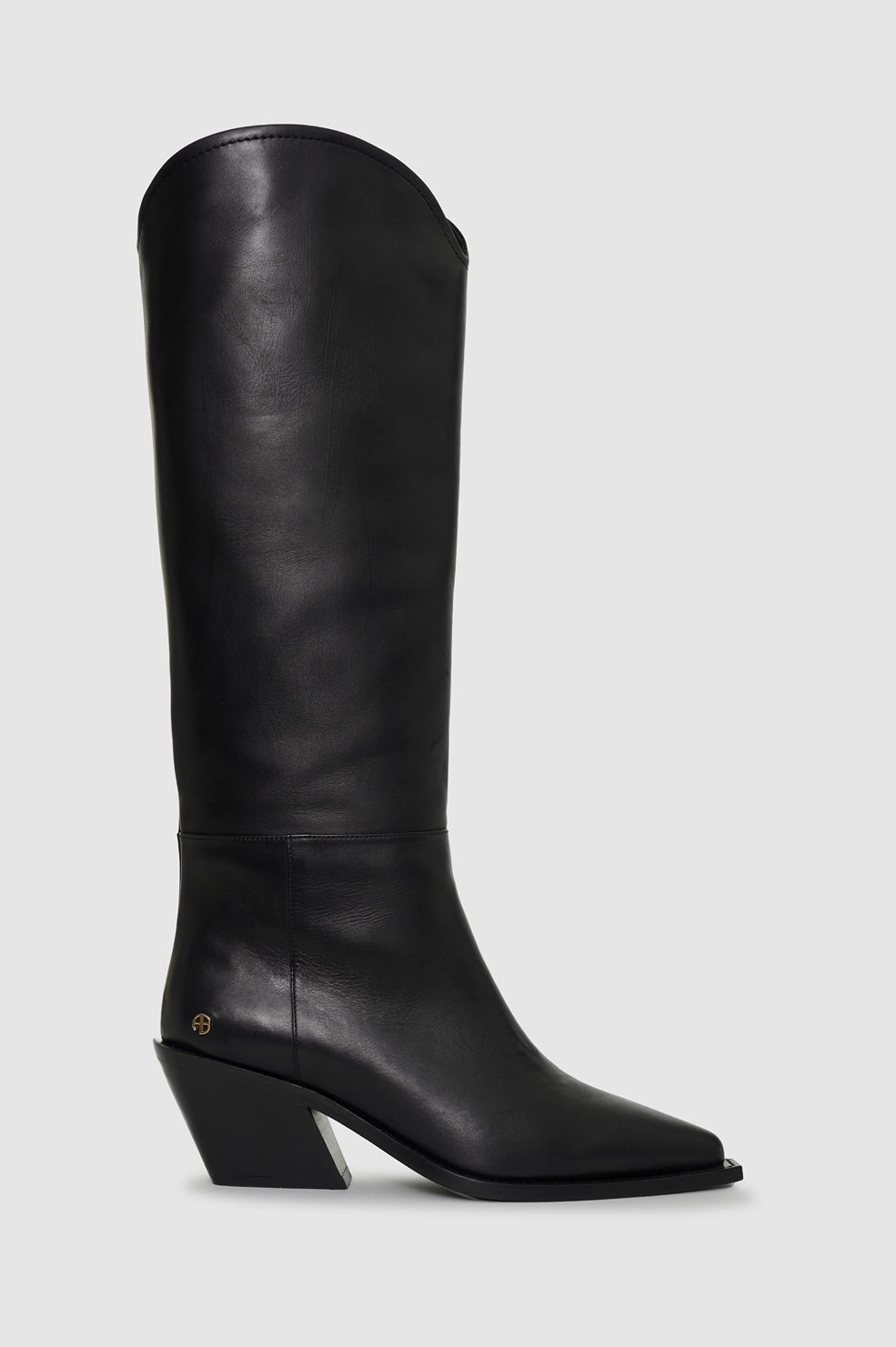Tall Tania Soft Boots Smooth Leather - Black