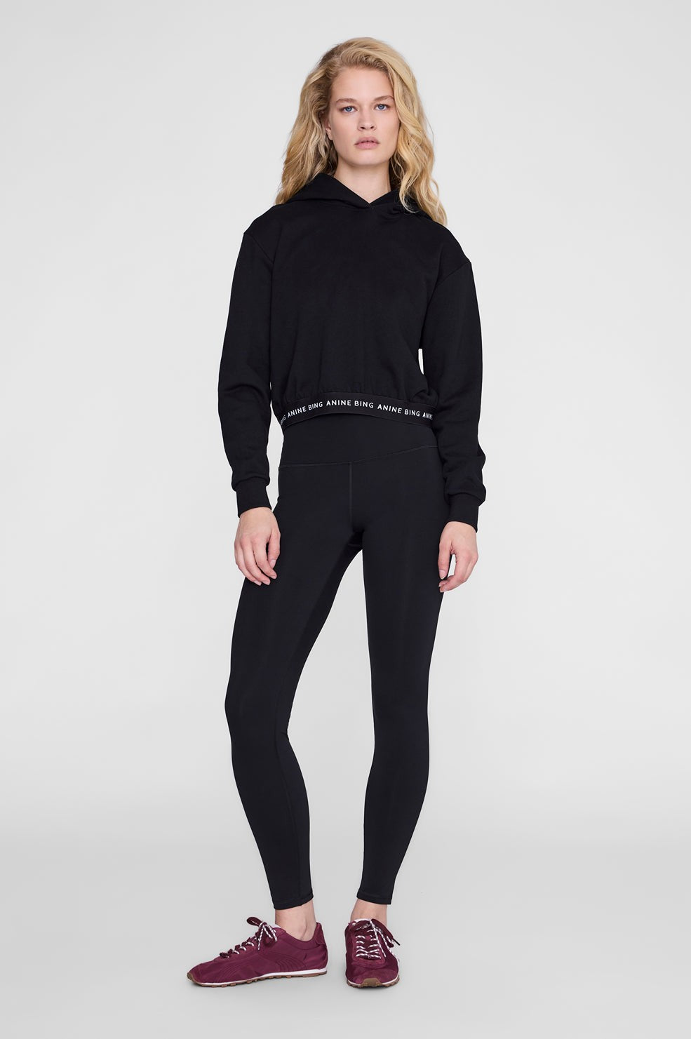 Dany Cropped Hoodie - Black