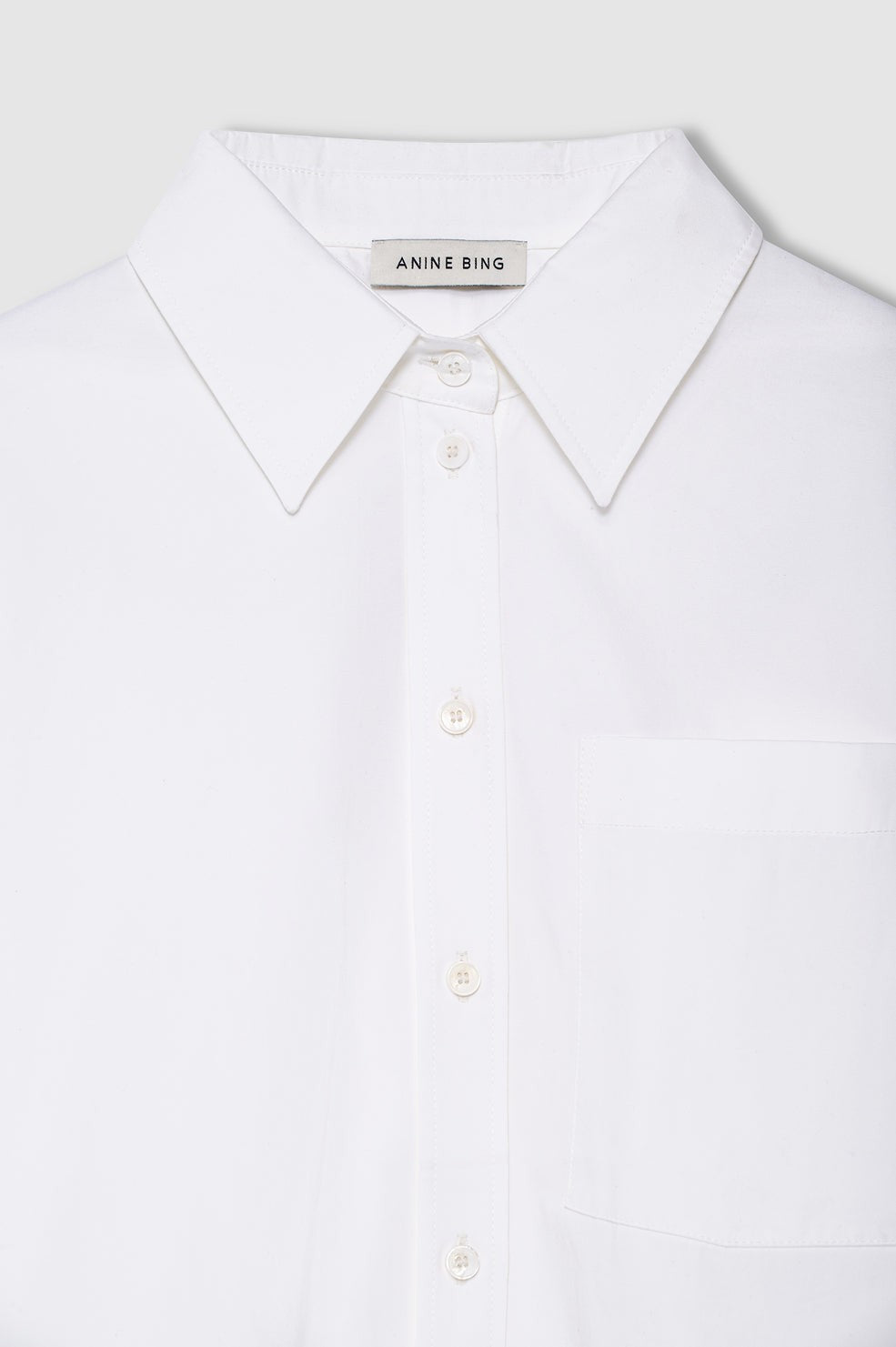 Scott Cropped Shirt - White