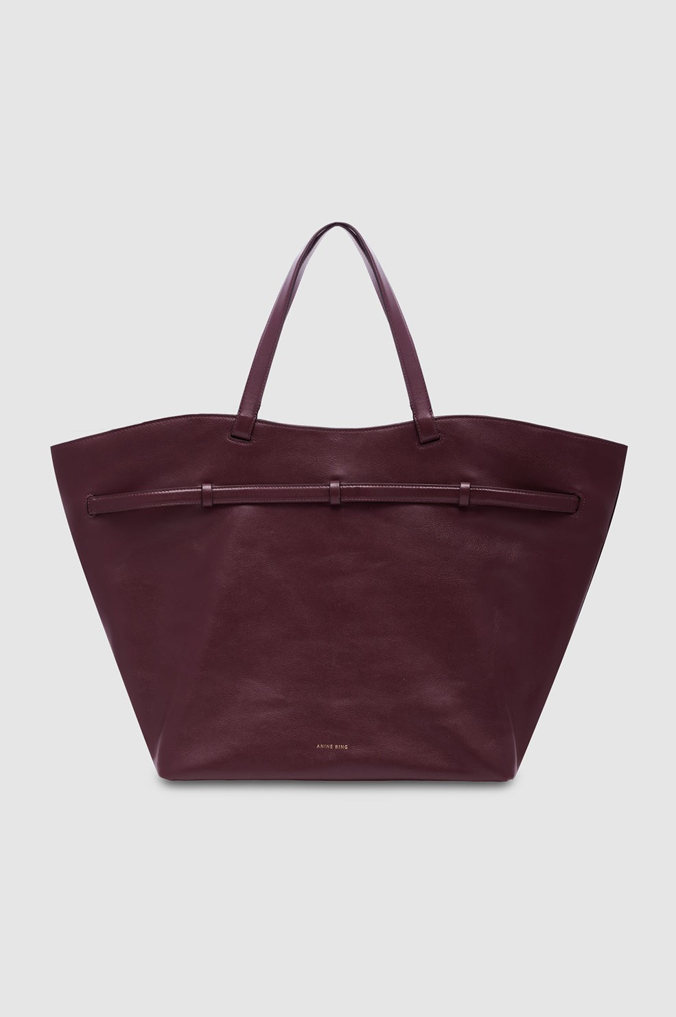 Elly Tote Grained Leather - Fig