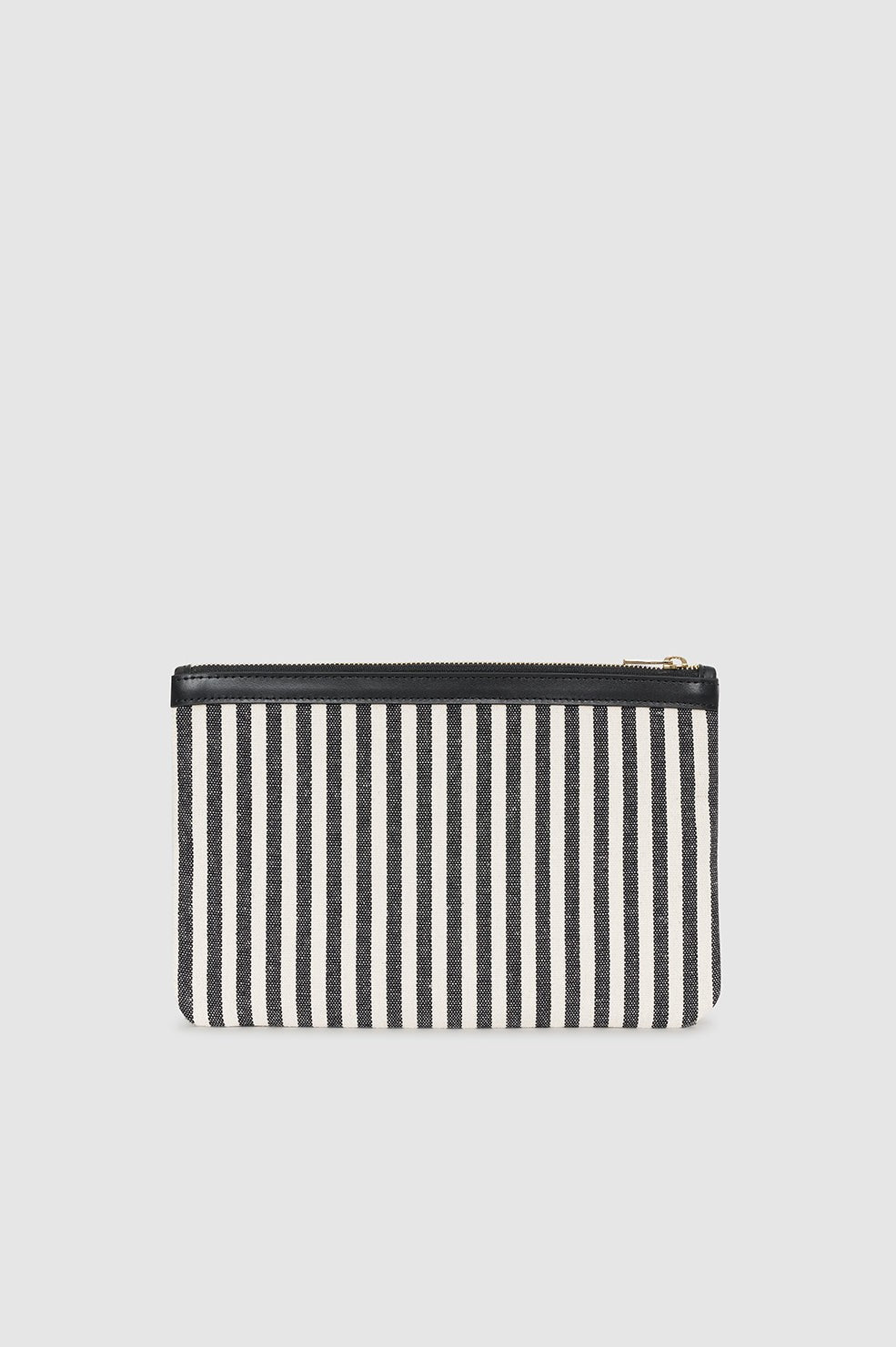 Lili Pouch - White And Black Stripe