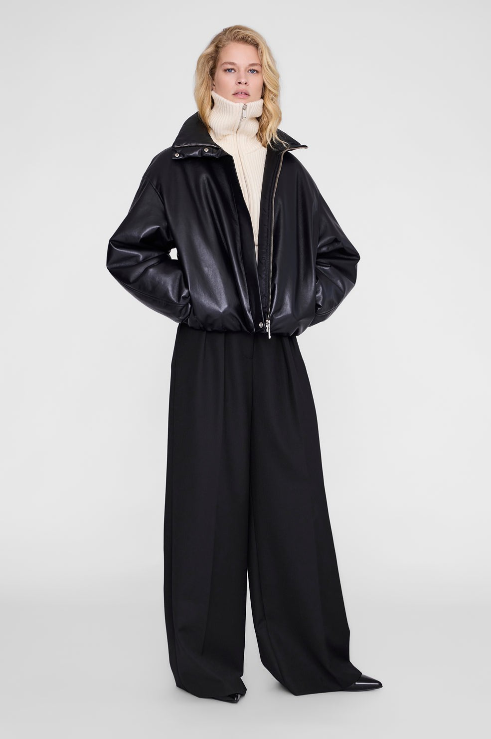 June Trucker Collar Sweater - Ecru