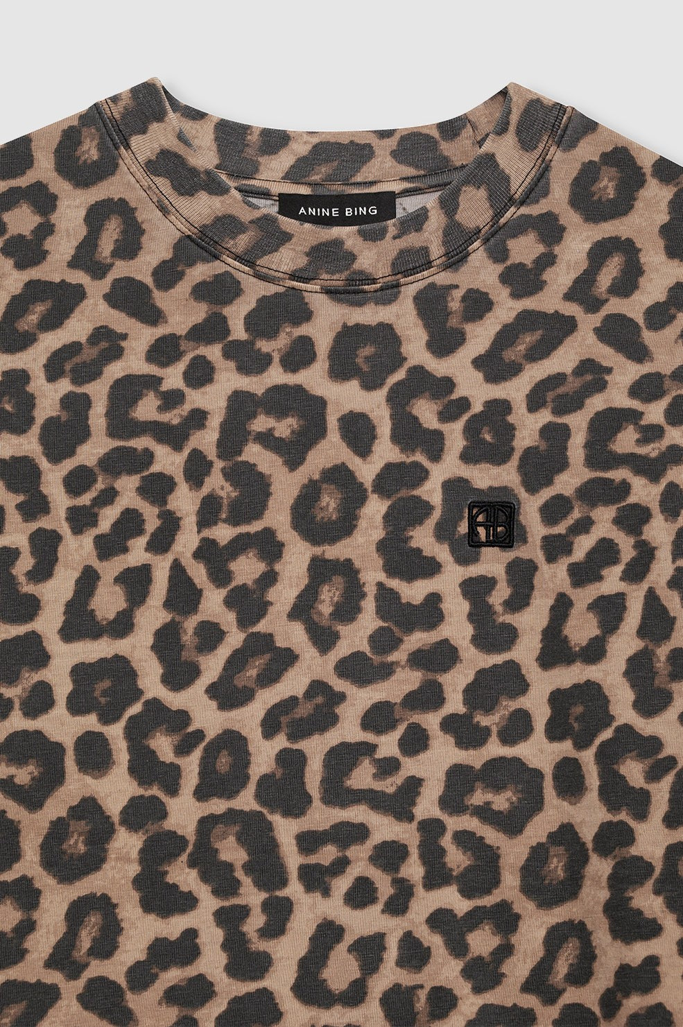Beth Mini Dress - Black And Brown Leopard