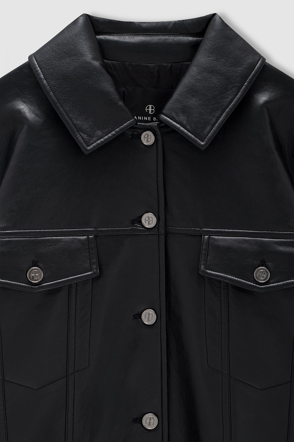 Rory Jacket - Black Recycled Leather