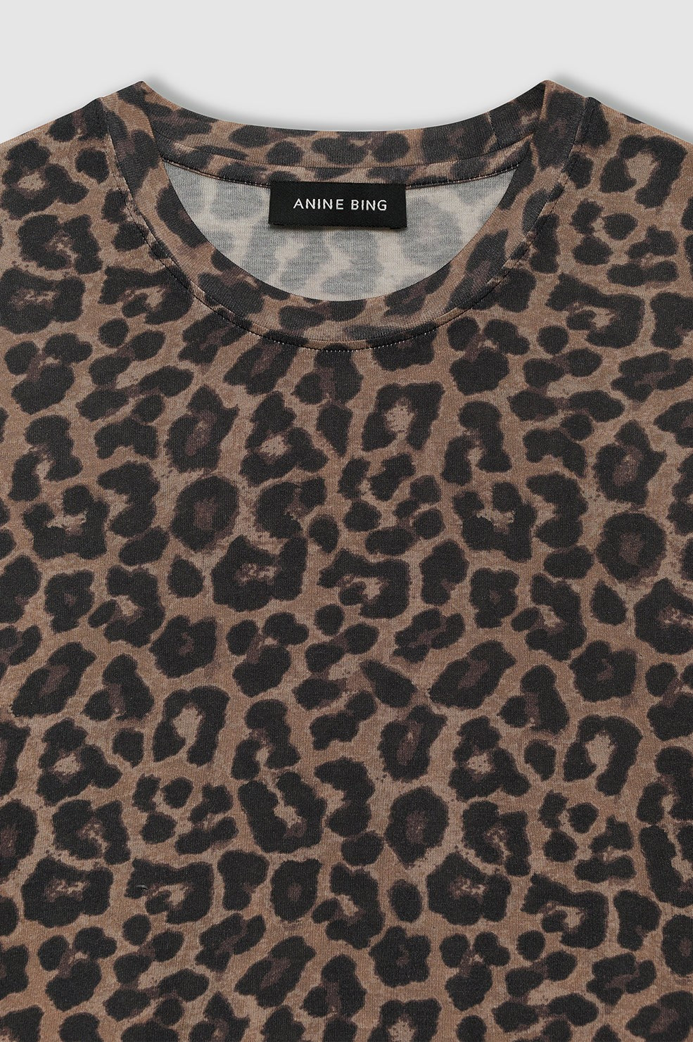 Sylvie Tee - Black And Brown Leopard