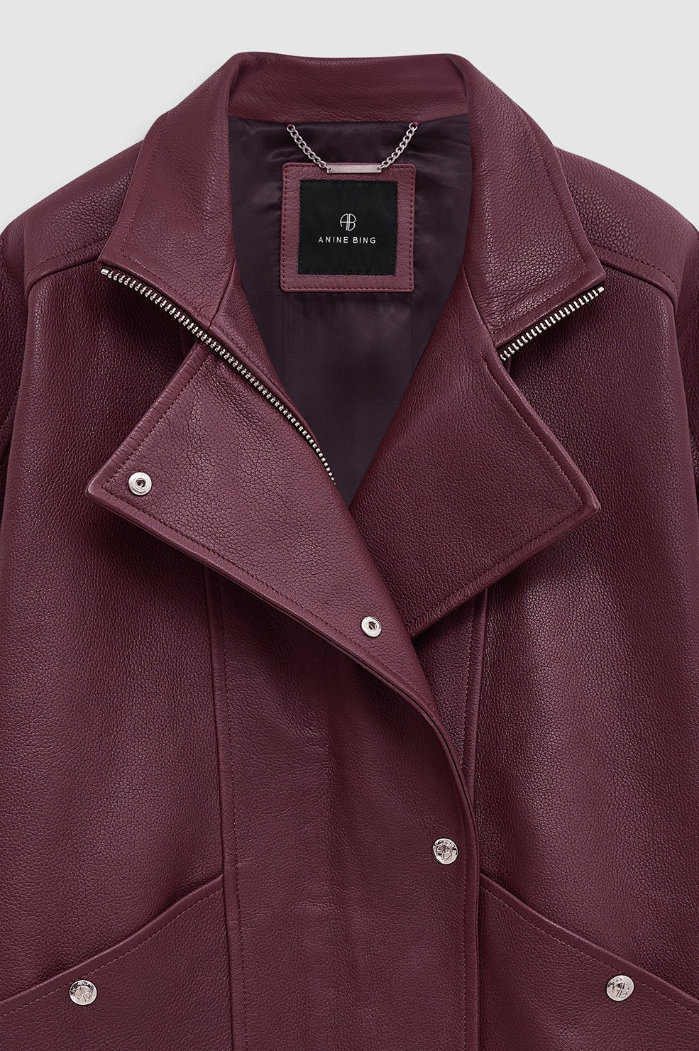 Sandy Jacket - Burgundy Leather