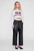 Sporty Cropped Sweatshirt - Heather Grey