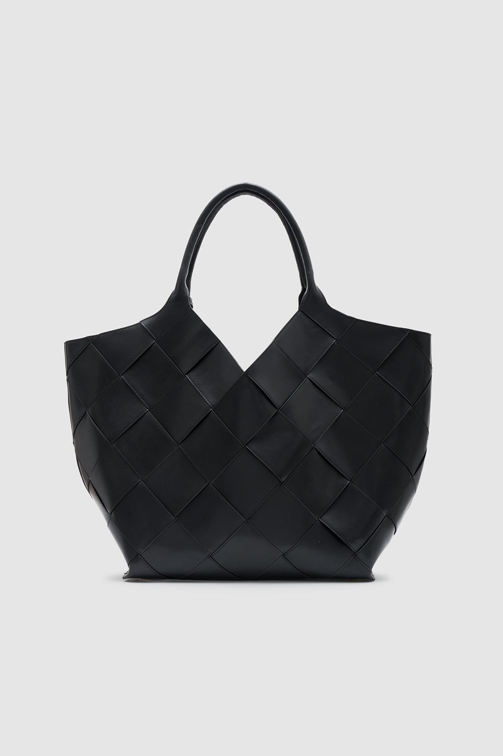 Lili Tote Braided Leather - Black