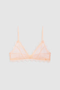Lace Bra With Trim - Blush