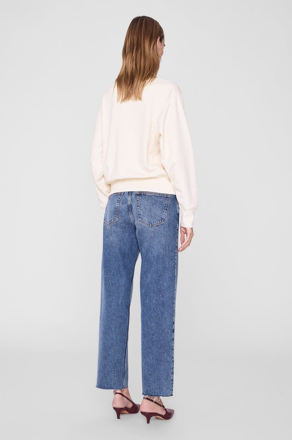 Harry Shrunken Signet Sweatshirt - Ecru