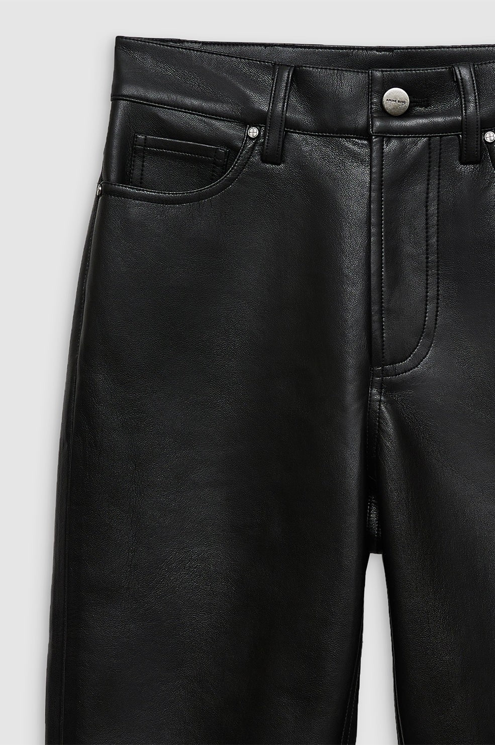 Bruno Pant - Black Recycled Leather
