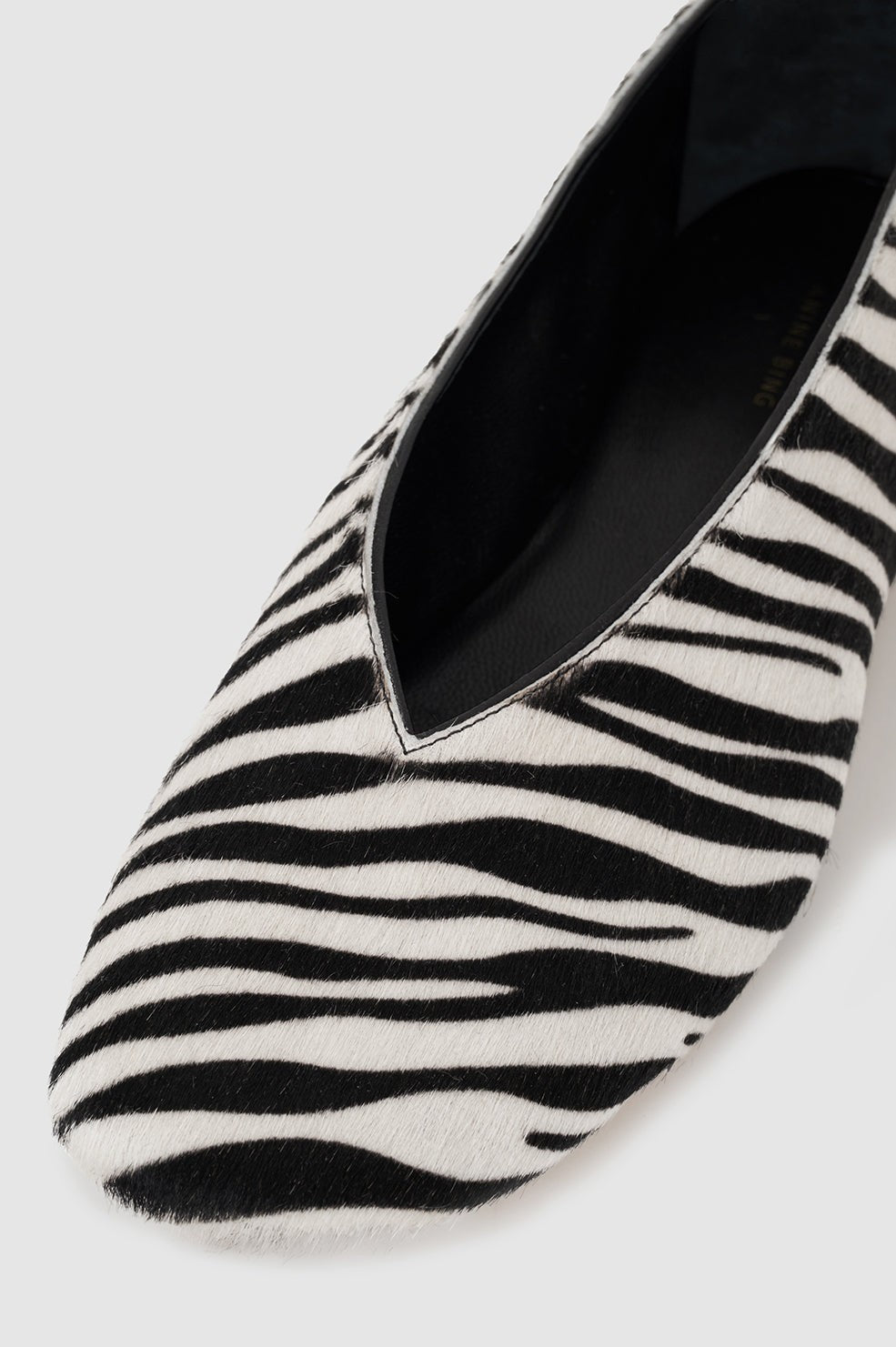 Ana Flats Calf Hair - Zebra