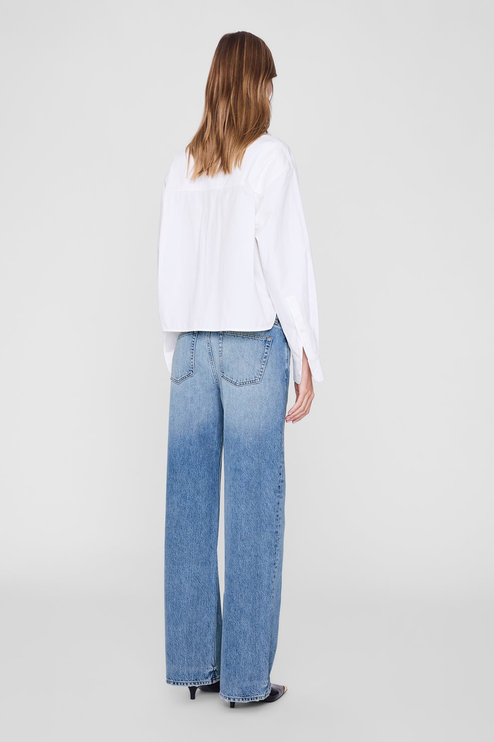 Scott Cropped Shirt - White
