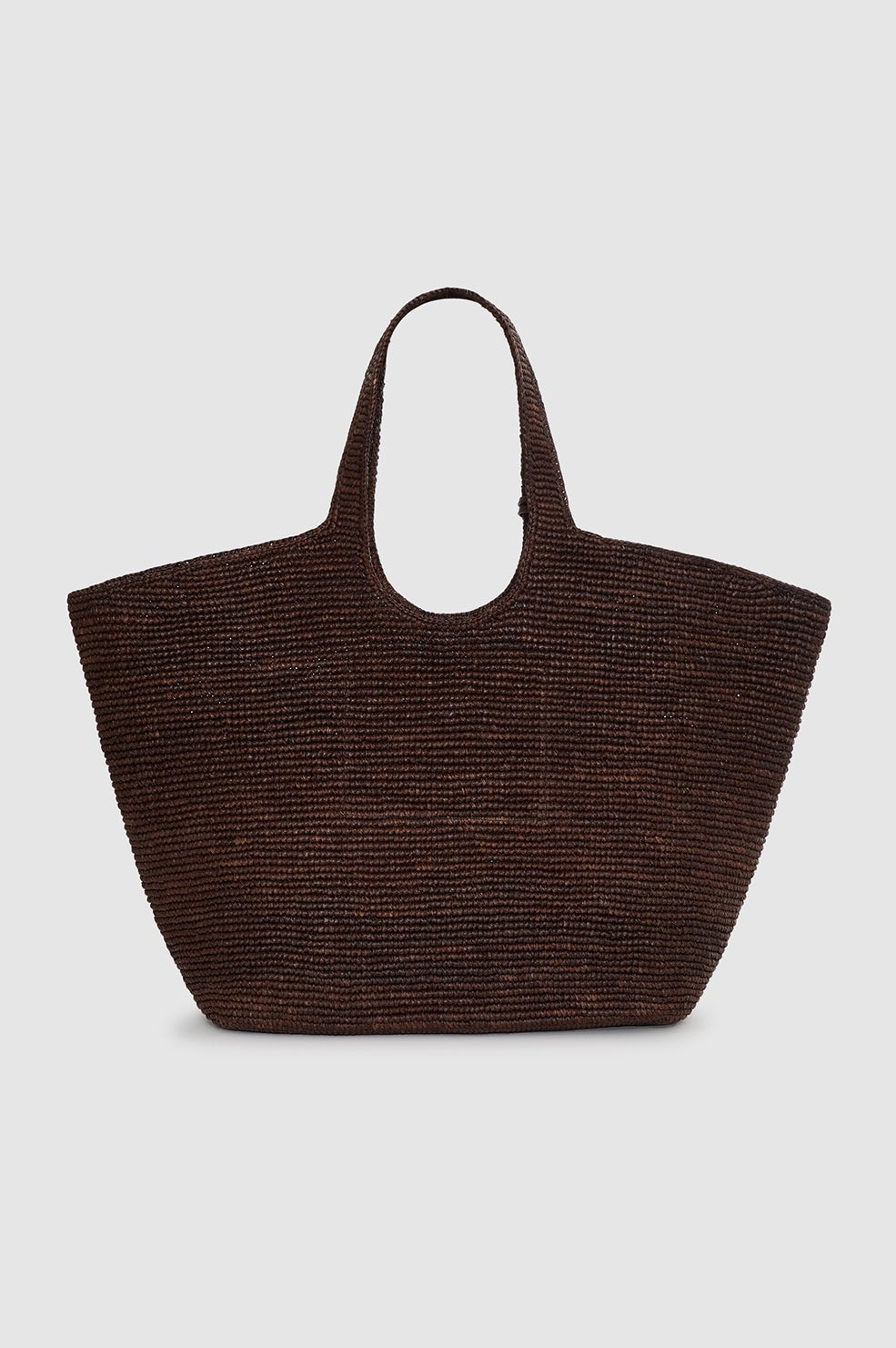 Lili Tote Raffia - Dark Brown