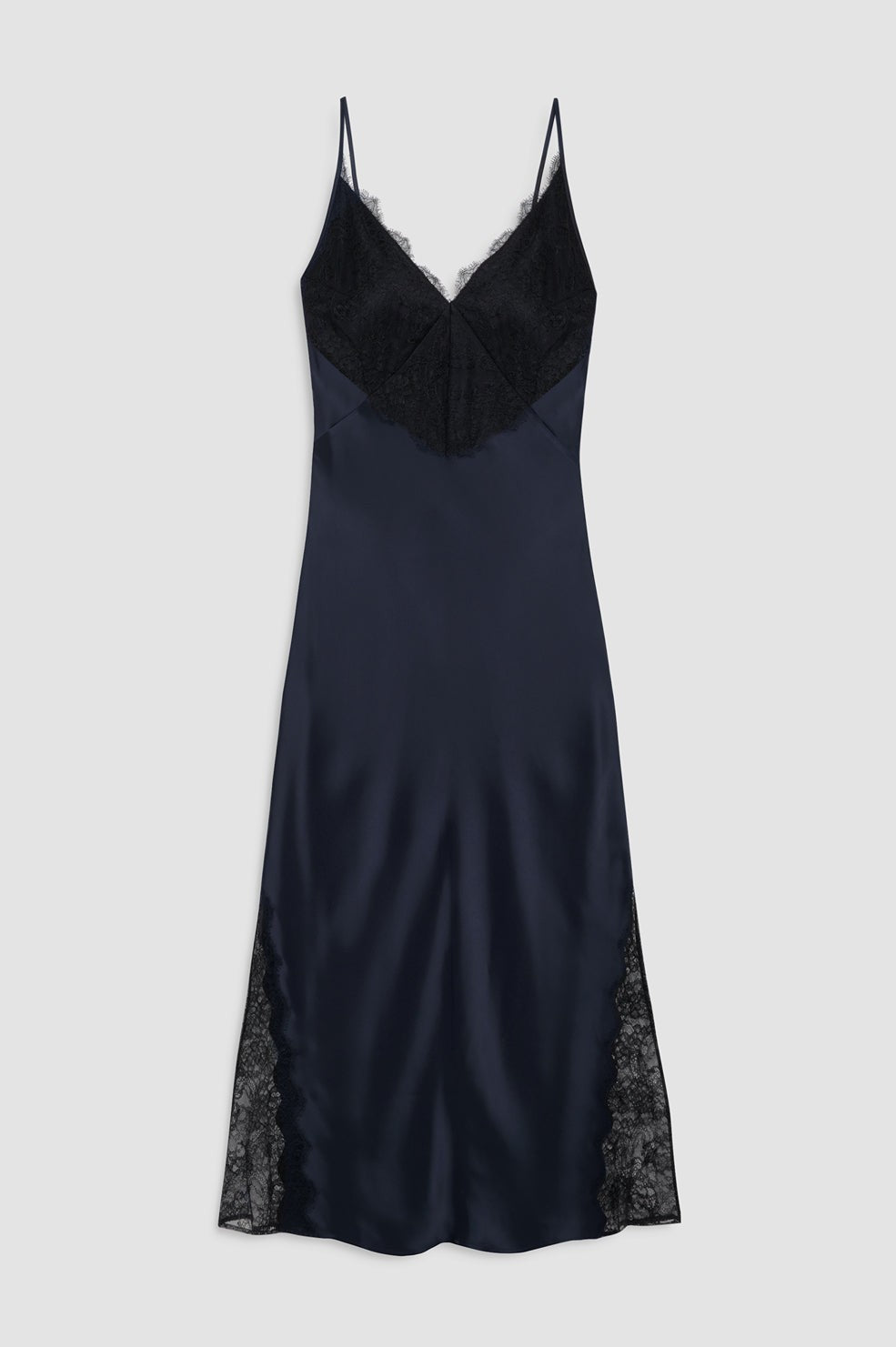 Judy Dress - Navy And Black Lace