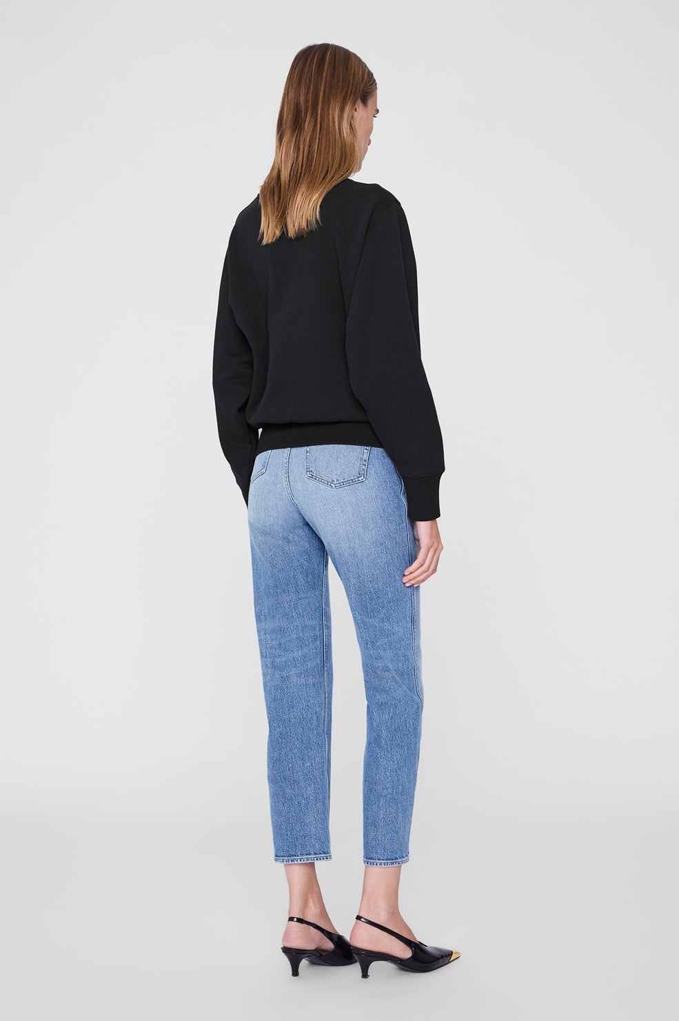 Harry Shrunken Signet Sweatshirt - Black