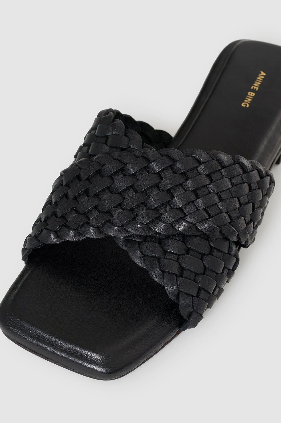 Ria Slides Braided - Black