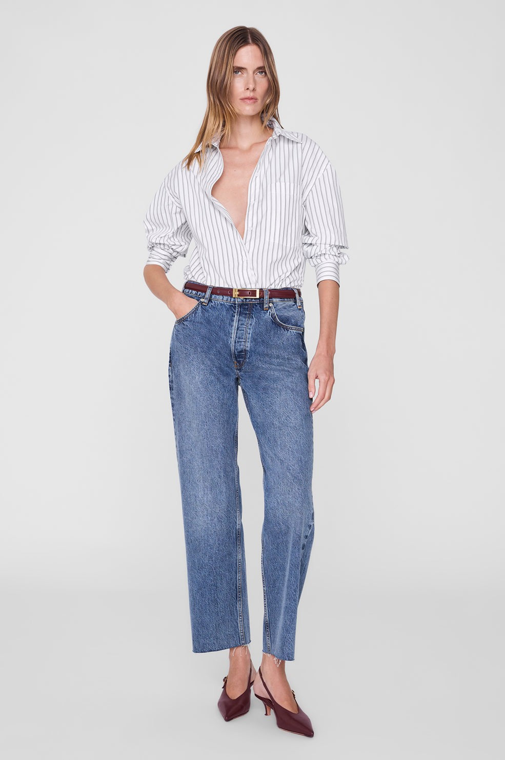 Elly Belt Smooth Leather - Fig