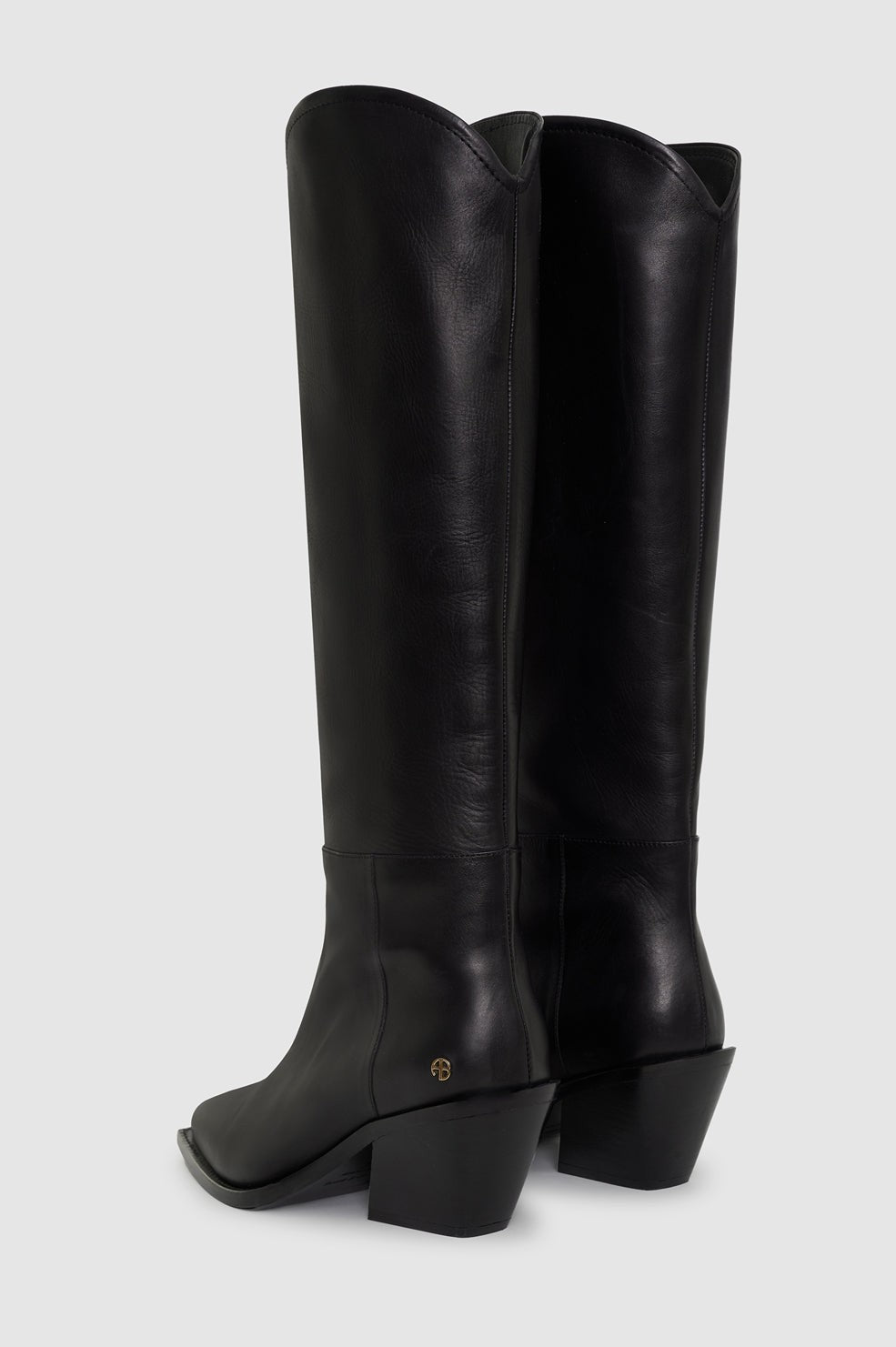 Tall Tania Soft Boots Smooth Leather - Black