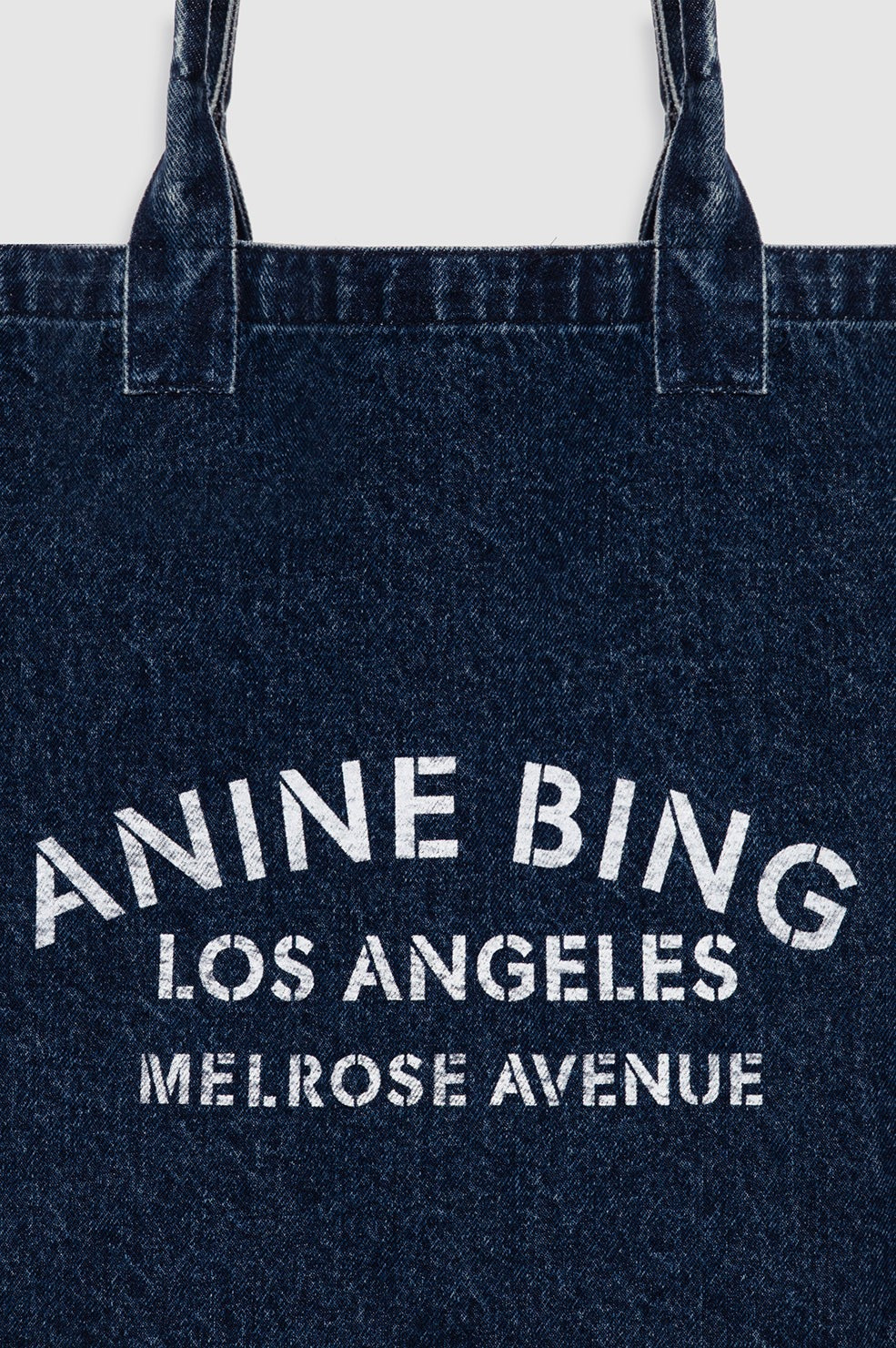 Leo Denim Tote - Ink Blue
