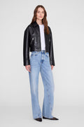 Assan Jacket - Black Recycled Leather