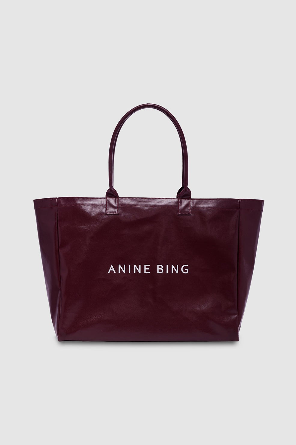 Leo Coated Canvas Tote - Fig