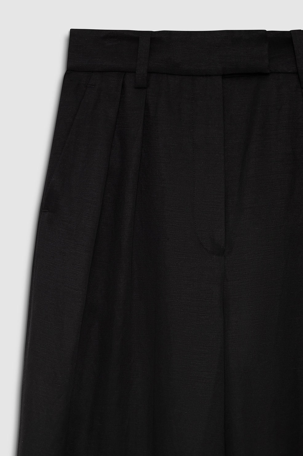 Lou Trouser - Black Linen Blend