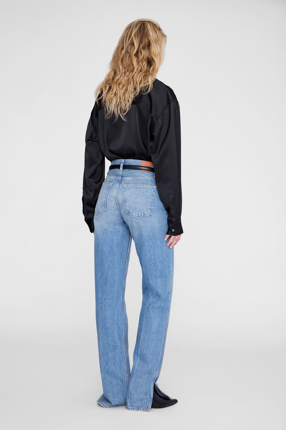Scott Cropped Shirt - Black