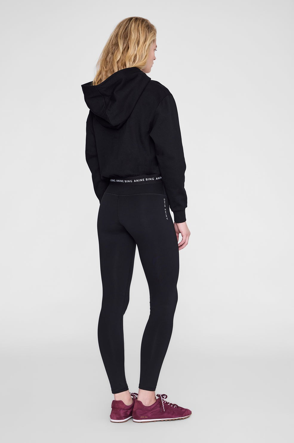 Dany Cropped Hoodie - Black