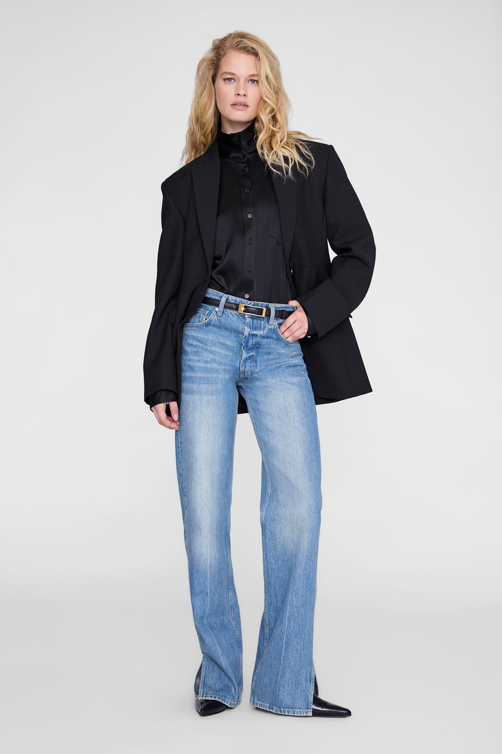 Scott Cropped Shirt - Black