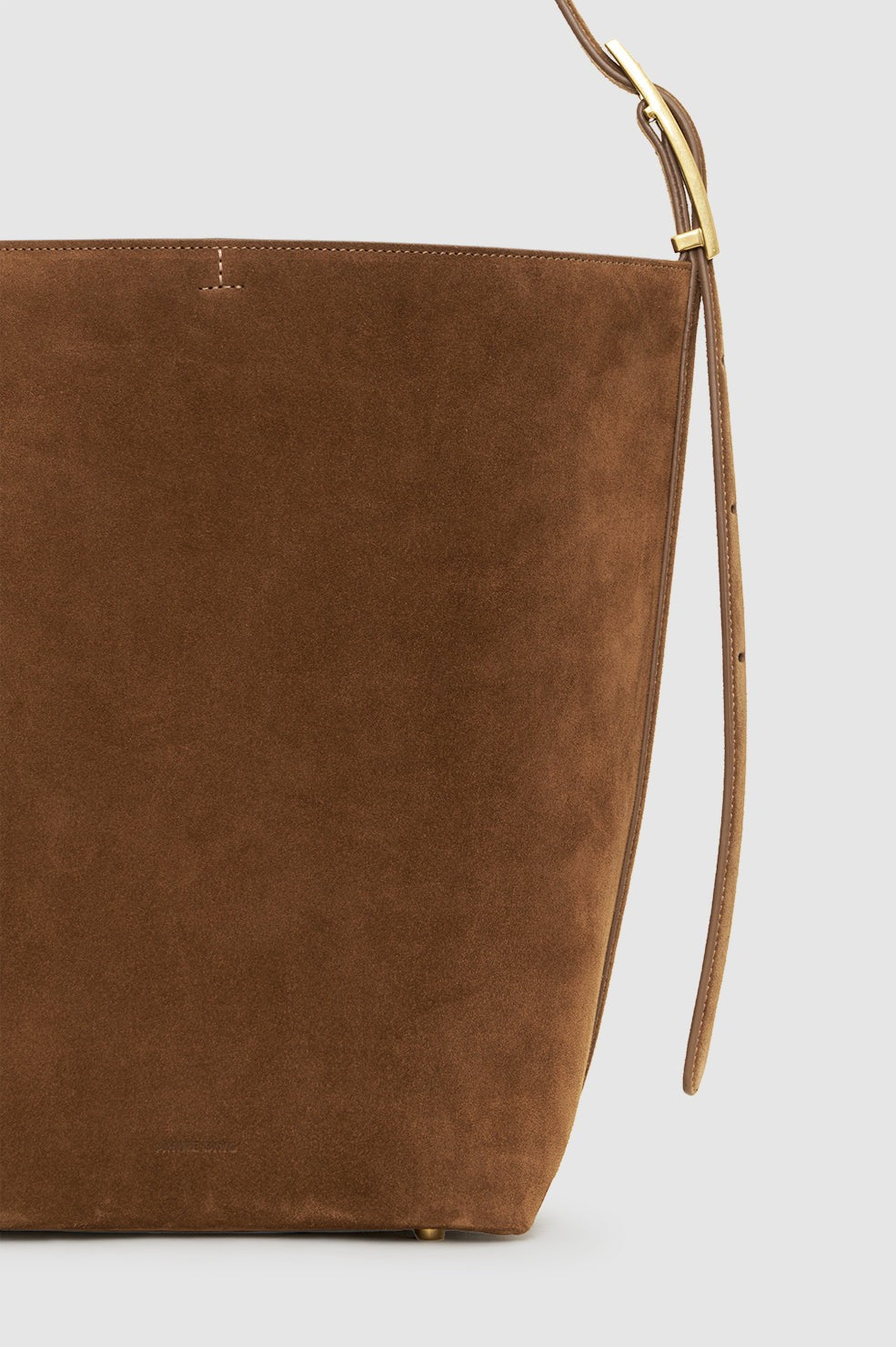 Elly Bucket Bag Suede - Tobacco