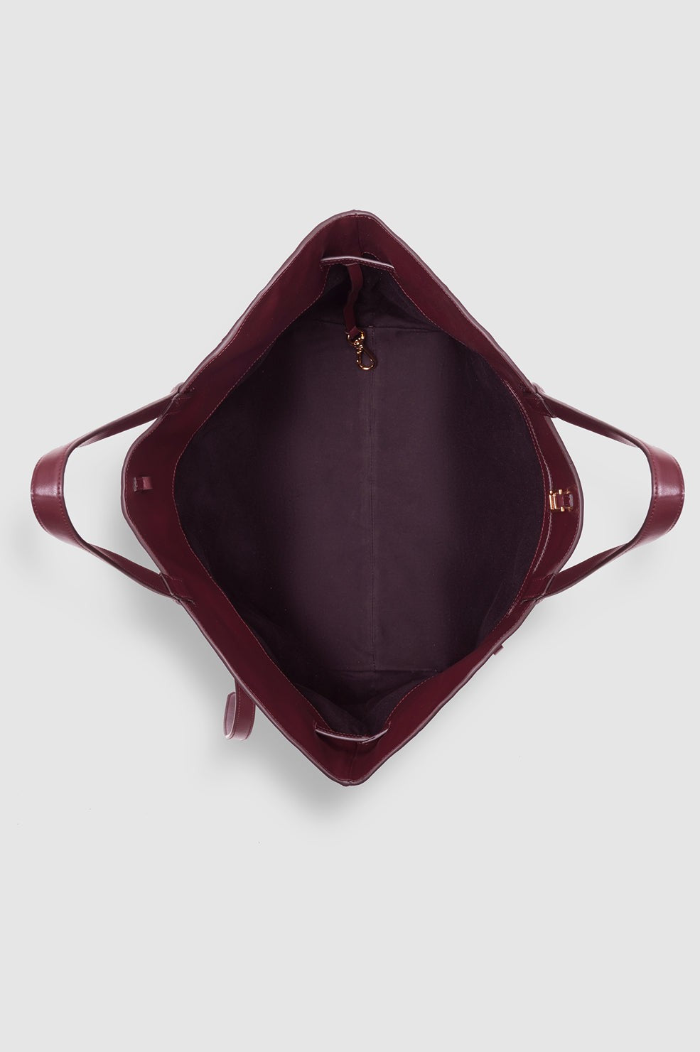 Elly Tote Grained Leather - Fig