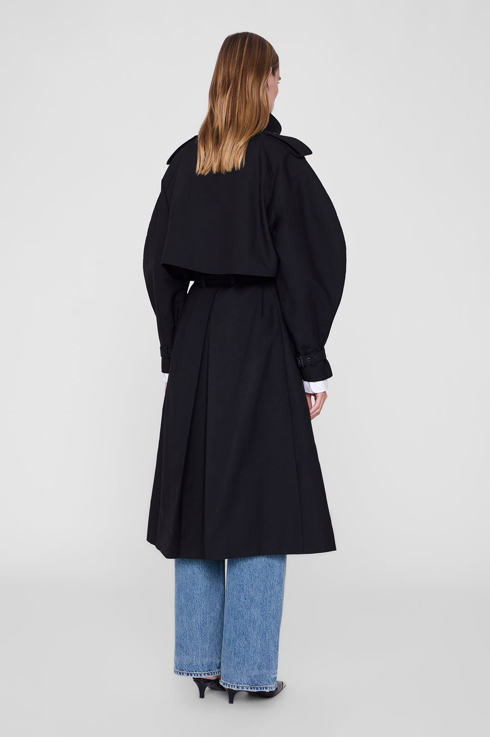 Pascale Maxi Trench - Black
