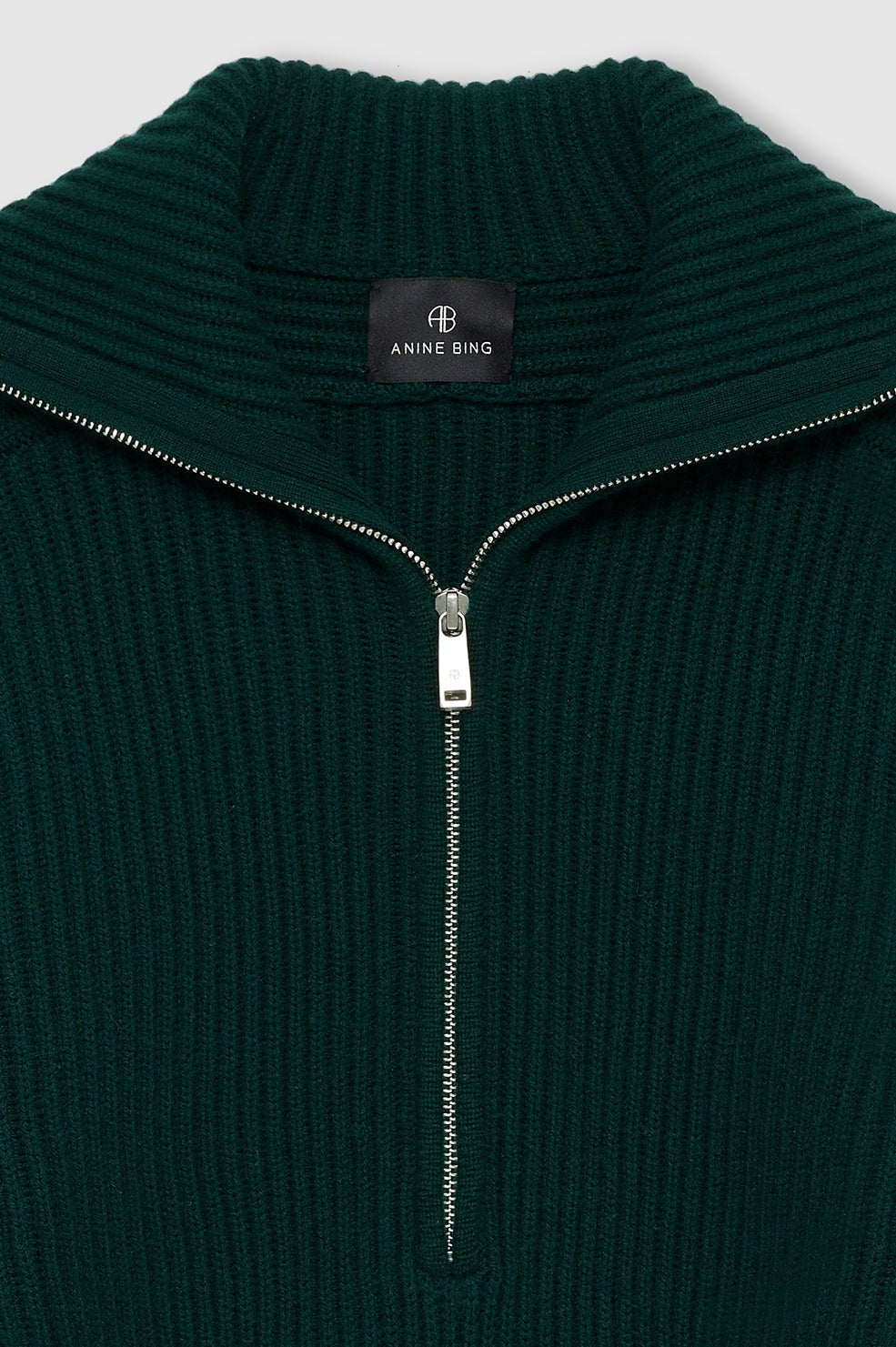 June Trucker Collar Sweater - Deep Emerald