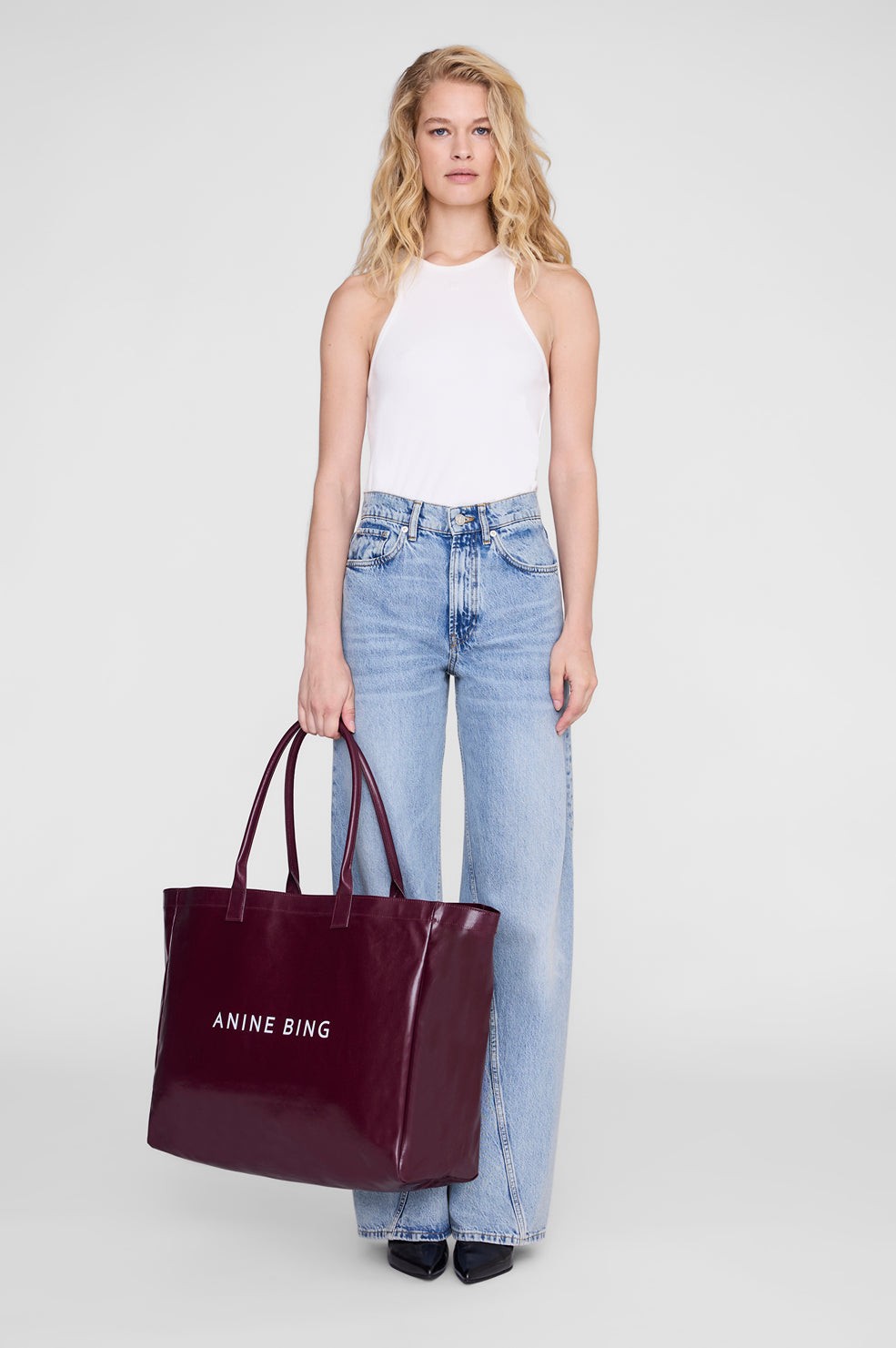 Leo Coated Canvas Tote - Fig