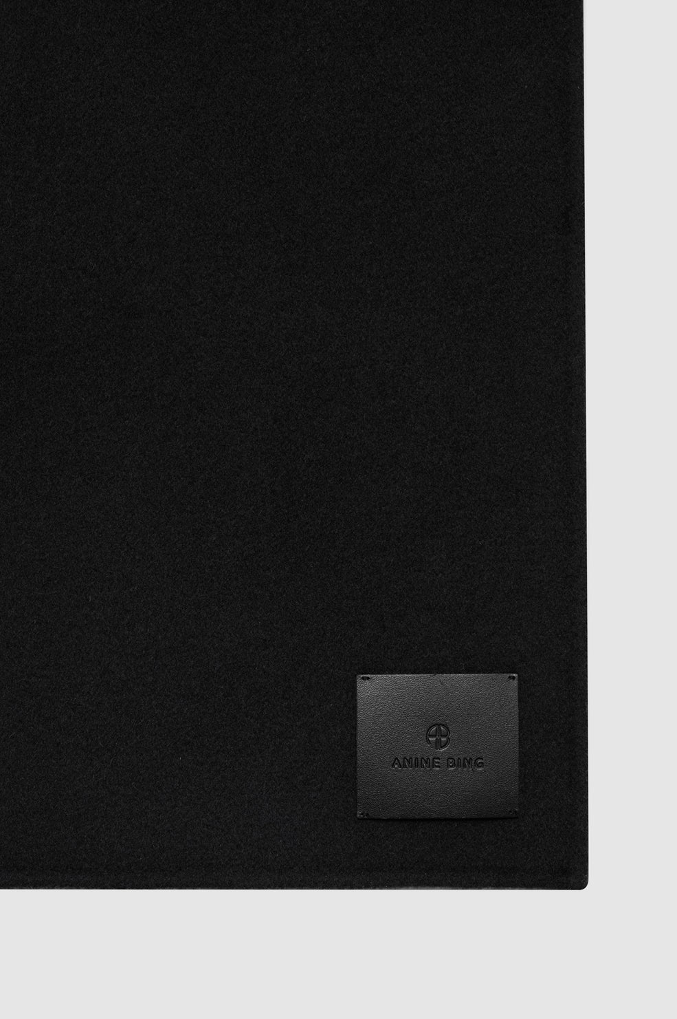 Ava Scarf - Black Cashmere Blend