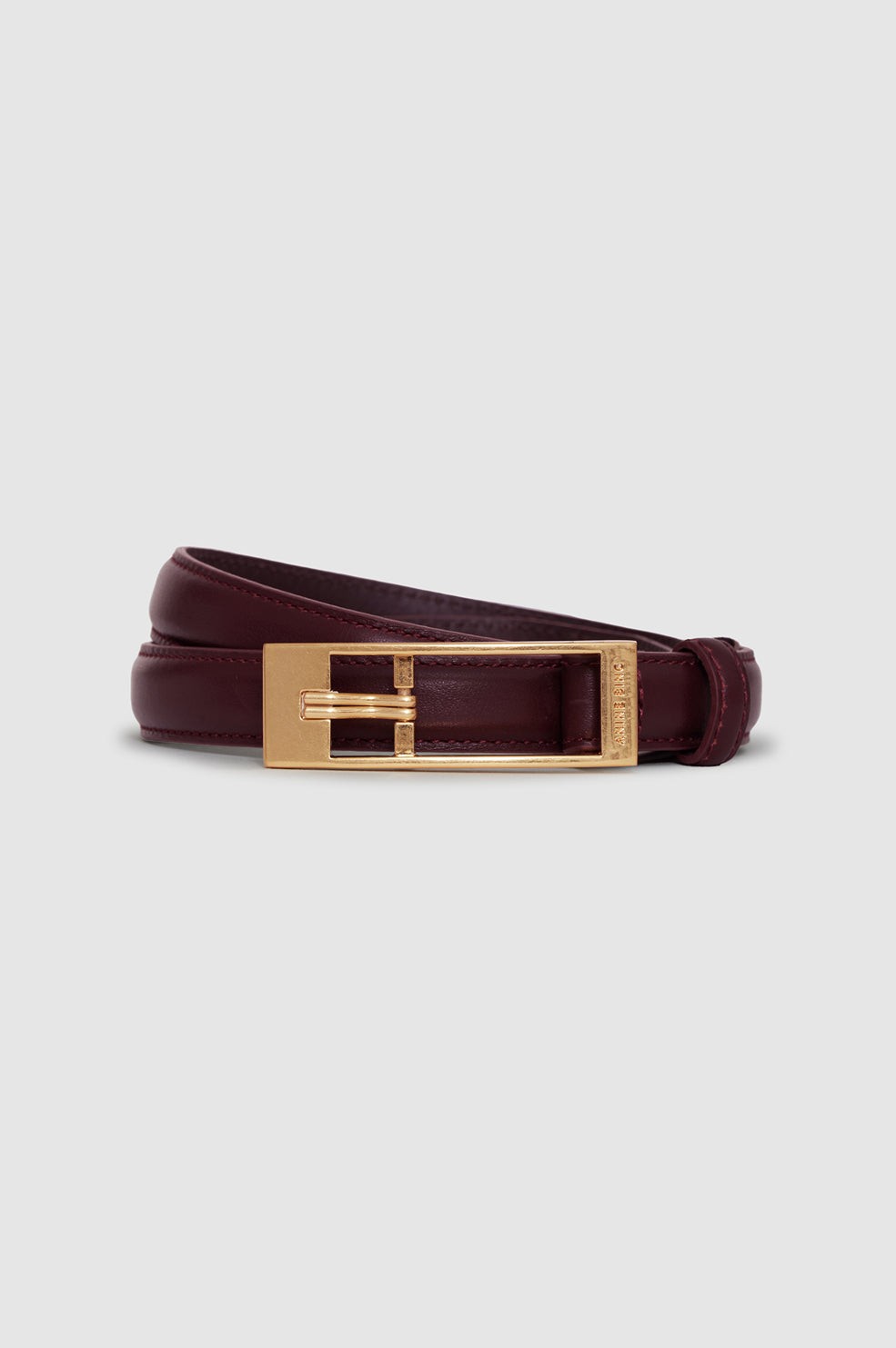 Elly Belt Smooth Leather - Fig