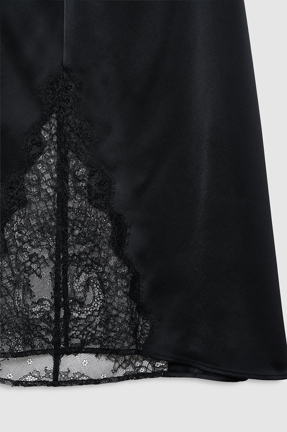 Malou Skirt - Black And Black Lace