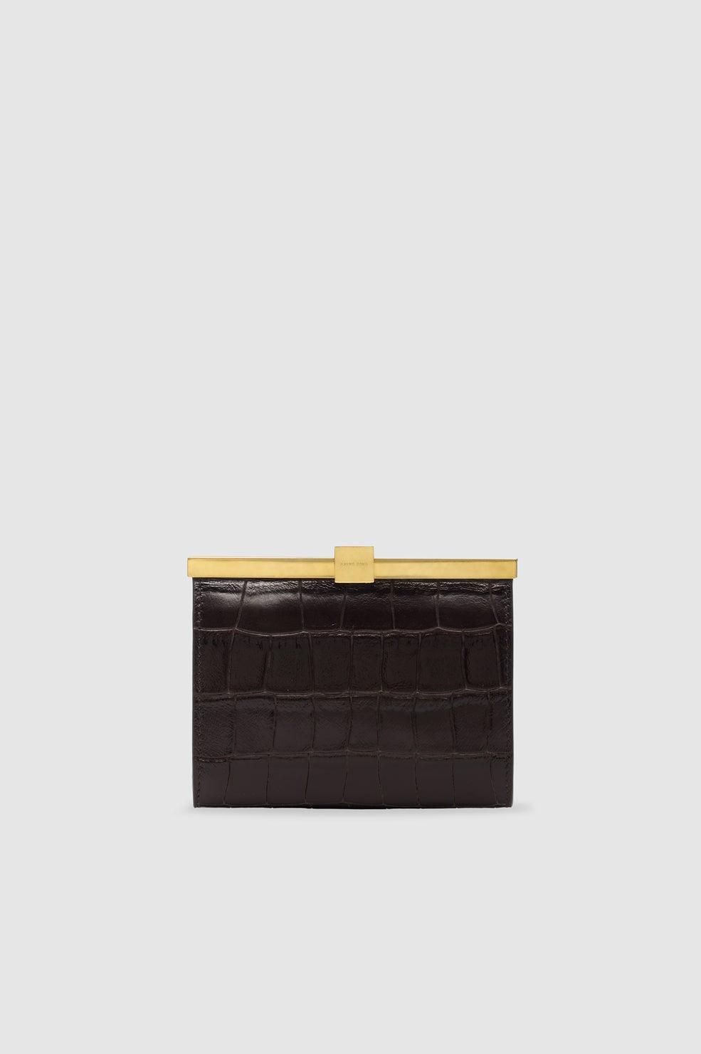 Anine Wallet Embossed - Dark Brown