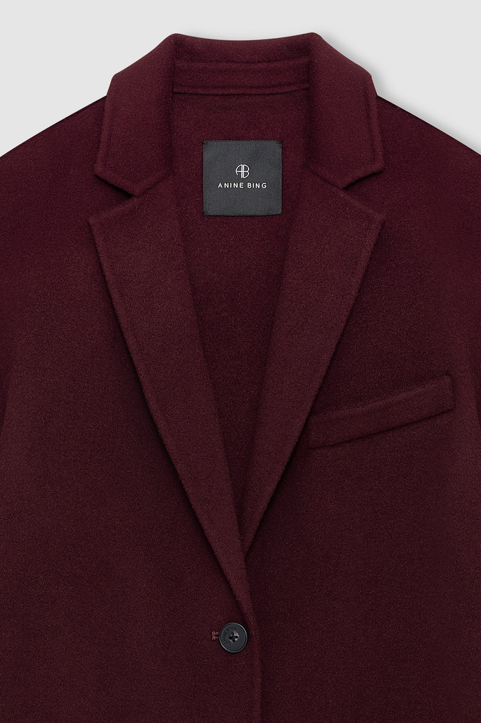 Quinn Blazer - Burgundy Cashmere Blend